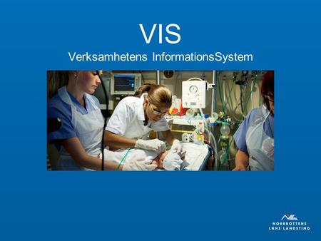 VIS Verksamhetens InformationsSystem