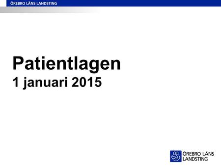 Patientlagen 1 januari 2015.