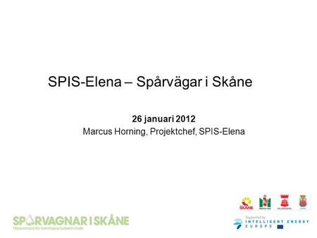 SPIS-Elena – Spårvägar i Skåne