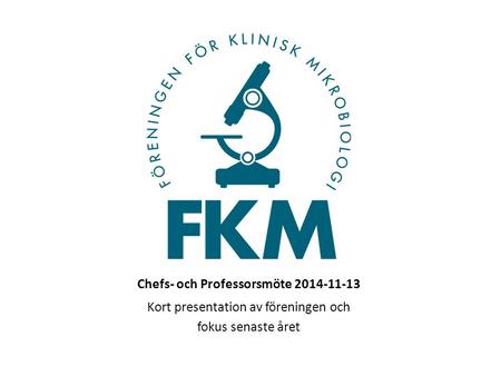 Chefs- och Professorsmöte 2014-11-13 Kort presentation av föreningen och fokus senaste året.