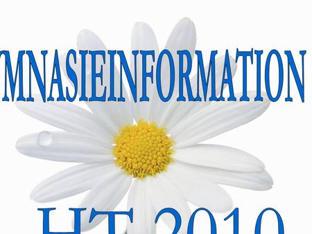 GYMNASIEINFORMATION HT 2010.
