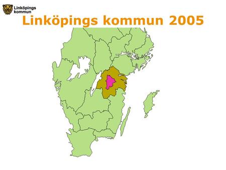 Linköpings kommun 2005. Linköping residensstad i Östergötlands län.