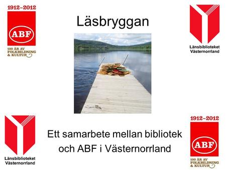 Ett samarbete mellan bibliotek och ABF i Västernorrland