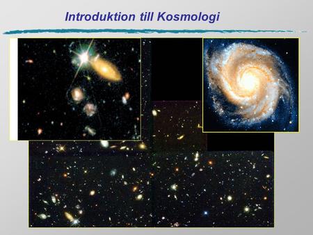 Introduktion till Kosmologi