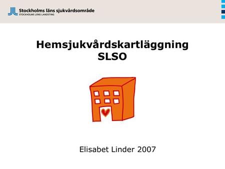 Hemsjukvårdskartläggning SLSO Elisabet Linder 2007.