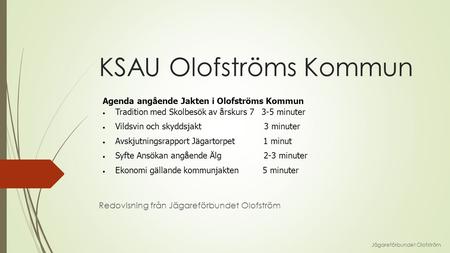 KSAU Olofströms Kommun