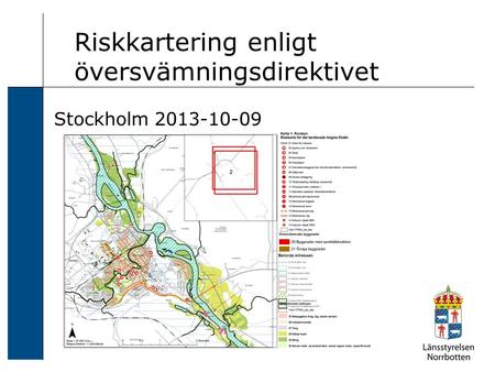 Riskkartering enligt översvämningsdirektivet