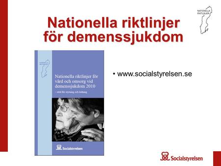 Nationella riktlinjer för demenssjukdom