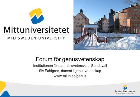 Forum för genusvetenskap