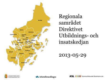 Regionala samrådet Direktivet Utbildnings- och insatskedjan 2013-05-29.