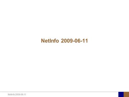 NetInfo 2009-06-11. Planerade – pågående aktiviteter Utveckling LU webb LU-webb, mål, inriktning och roll Webbarbetet, organisation och kvalitetssäkring.