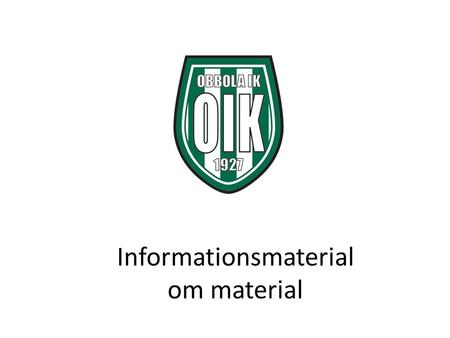 Informationsmaterial om material
