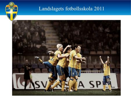 Landslagets fotbollsskola 2011. FÖRENINGSPRISET FÖRENINGSPRIS och mervärden LFS ska stå för kvalité i alla delar i konceptet Spelar- och ledarrekrytering.