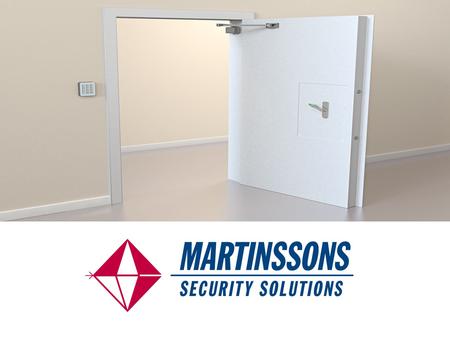 Företaget Martinssons Security Solutions AB erbjuder leverans och installation av säkerhetsdörrar, säkerhetsrum, slussar, säkerhetspaneler, säkerhetsfönster,