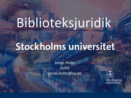 Biblioteksjuridik Jonas Holm Jurist