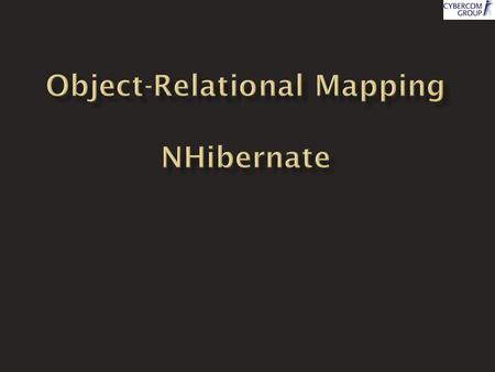  Object-Relational mapping  (aka O/RM, ORM, and O/R mapping)  Mappning av objekt och dess relationer till/från en relationsdatabas.