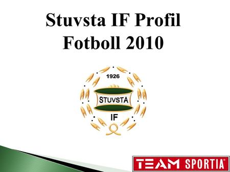 Stuvsta IF Profil Fotboll 2010. Representations overall Umbro Wimbeldon Travelsuit Vindoverall med hel dragkedja. Med Klubbmärke, ryggtext, Team Sportia.