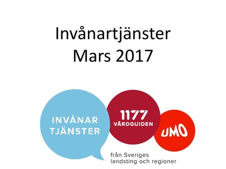 Invånartjänster Mars 2017.