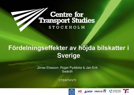 Fördelningseffekter av höjda bilskatter i Sverige