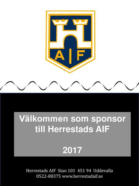 Välkommen som sponsor till Herrestads AIF
