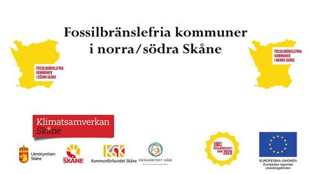 Fossilbränslefria kommuner i norra/södra Skåne