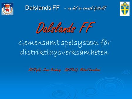 Dalslands FF   – en del av svensk fotboll!