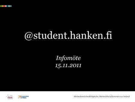 @student.hanken.fi Infomöte