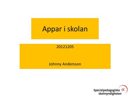 Appar i skolan 20121205 Johnny Andersson.