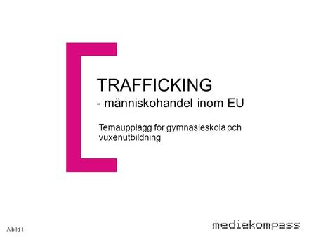 TRAFFICKING - människohandel inom EU