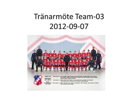 Tränarmöte Team-03 2012-09-07.