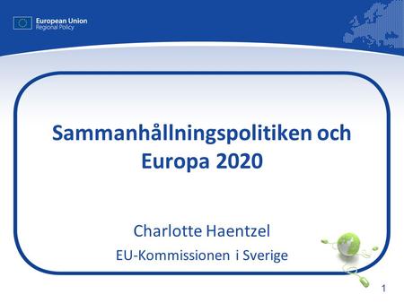 Sammanhållningspolitiken och Europa 2020