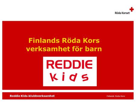 Finlands Röda Kors verksamhet för barn