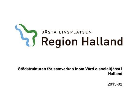 Stödstrukturen för samverkan inom Vård o socialtjänst i Halland