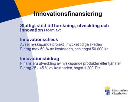 Innovationsfinansiering