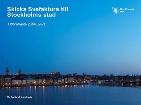 Skicka Svefaktura till Stockholms stad