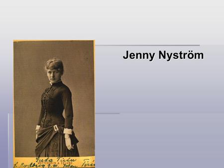 Jenny Nyström.