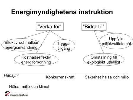 Energimyndighetens instruktion