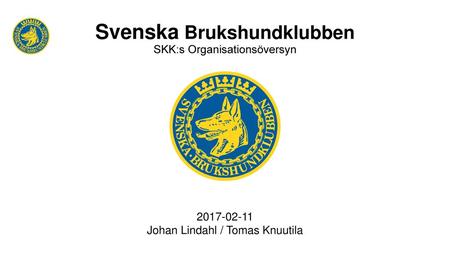 Svenska Brukshundklubben SKK:s Organisationsöversyn