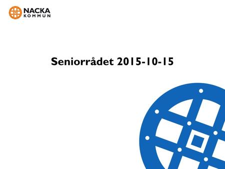 Seniorrådet 2015-10-15.