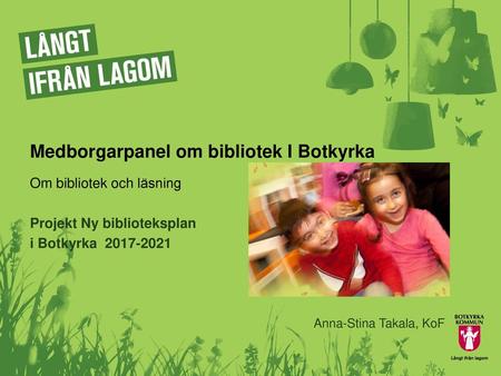 Medborgarpanel om bibliotek I Botkyrka