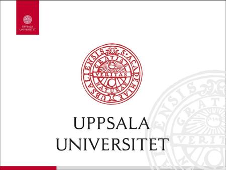 Välkommen till Uppsala universitet!