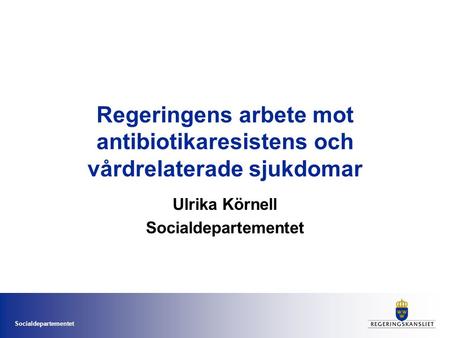 Ulrika Körnell Socialdepartementet
