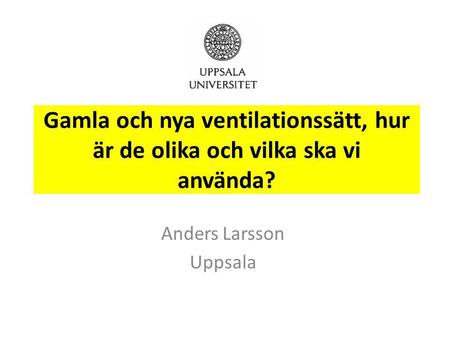 Anders Larsson Uppsala