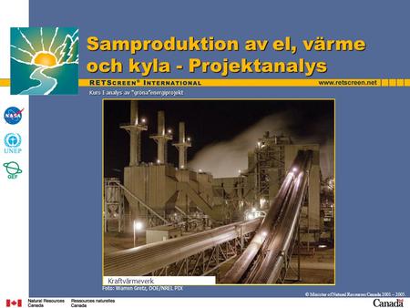 Samproduktion av el, värme och kyla - Projektanalys