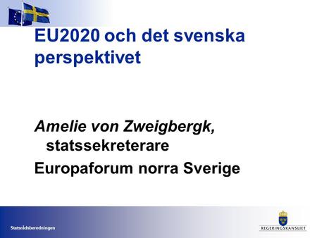 EU2020 och det svenska perspektivet