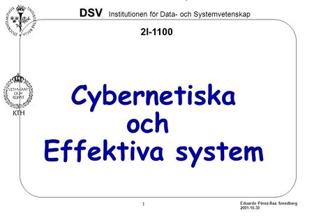 Cybernetiska och Effektiva system