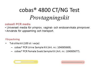 cobas® 4800 CT/NG Test Provtagningskit