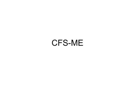 CFS-ME. Infektionssjukdom? HHV-6 Foundation Tröttheten.