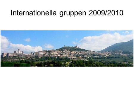 Internationella gruppen 2009/2010