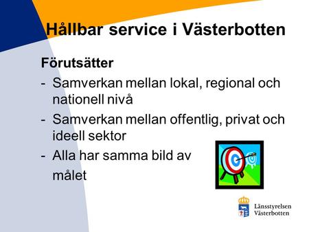Hållbar service i Västerbotten